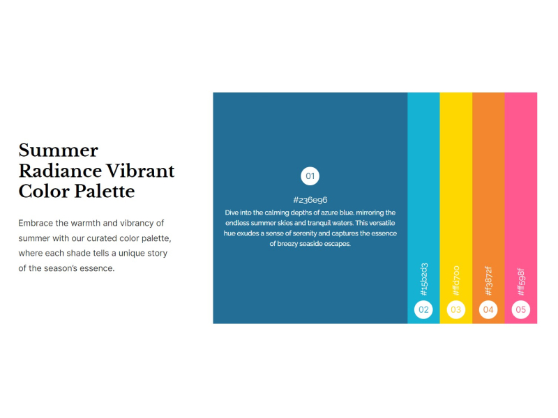 Expanding Content Cards as a Color Palette - MIB Technologies